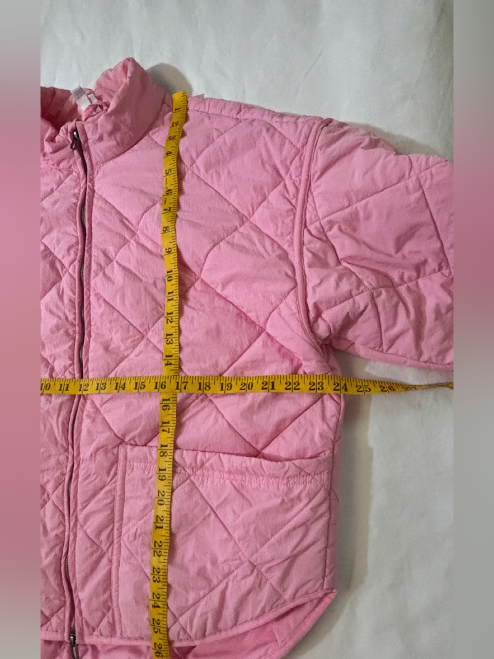 All in Motion Women’s XL Pink Quilted Jacket Full Zip Nylon Lightweight - Picture 4 of 8